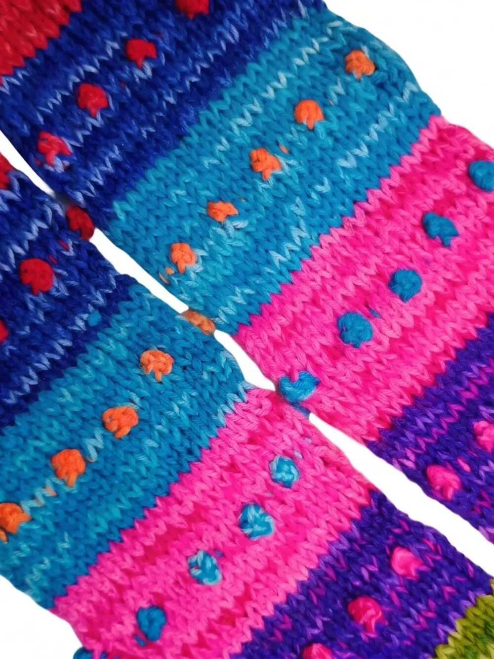 Handwoven Andean Booties, Multicolored, Warm Winter